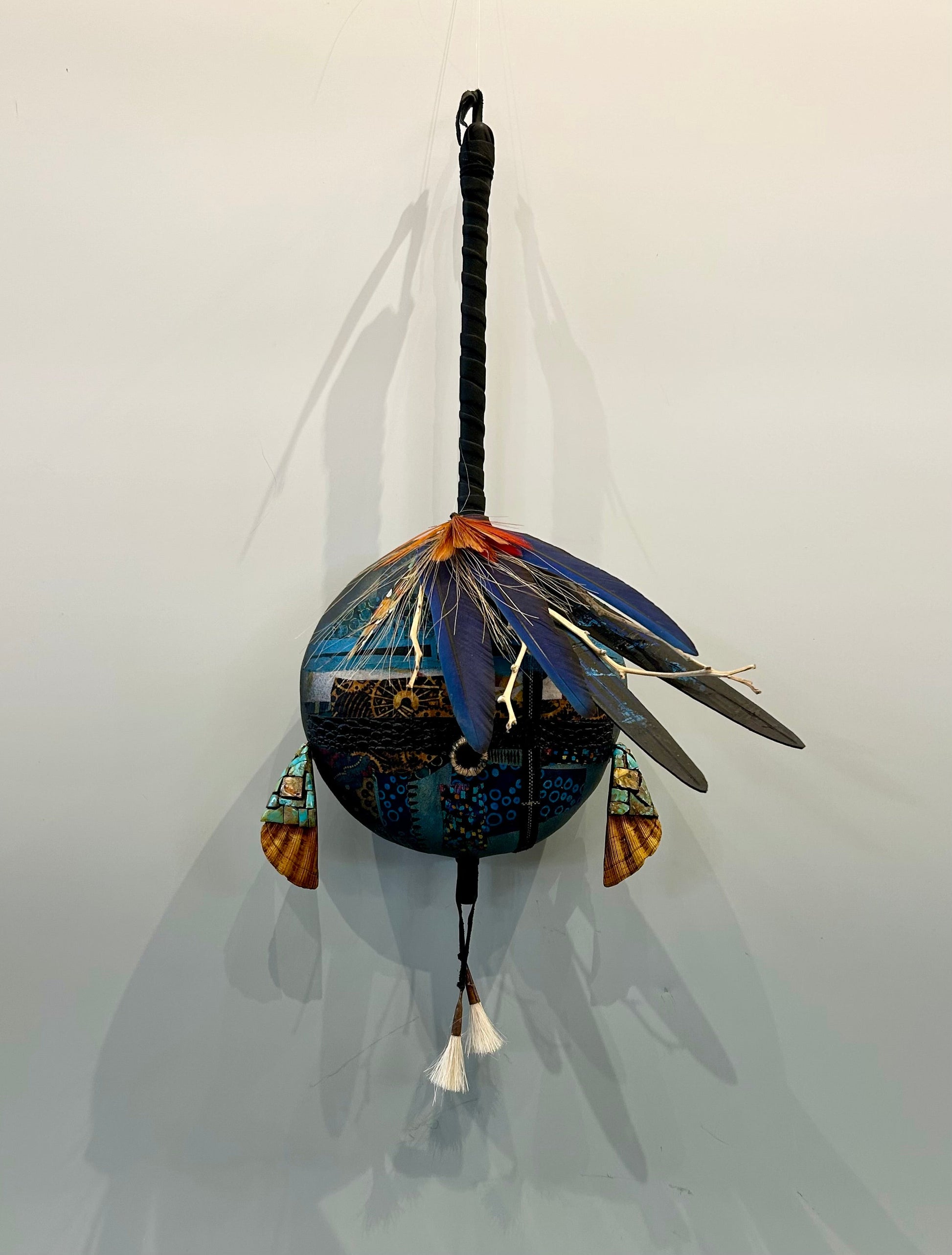 Blue Spirit Rattle-Gourd-Robert Rivera-Sorrel Sky Gallery