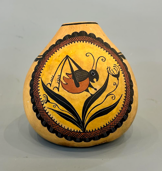 Grasshopper Gourd Bowl-Gourd-Robert Rivera-Sorrel Sky Gallery