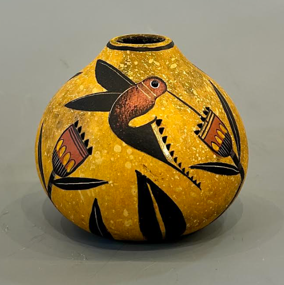 Hummingbird Gourd Bowl-Gourd-Robert Rivera-Sorrel Sky Gallery