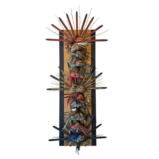1/2 Kachina Panel-Sculpture-Robert Rivera-Sorrel Sky Gallery