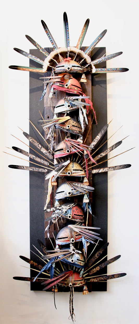 1/2 Kachina Panel-Sculpture-Robert Rivera-Sorrel Sky Gallery