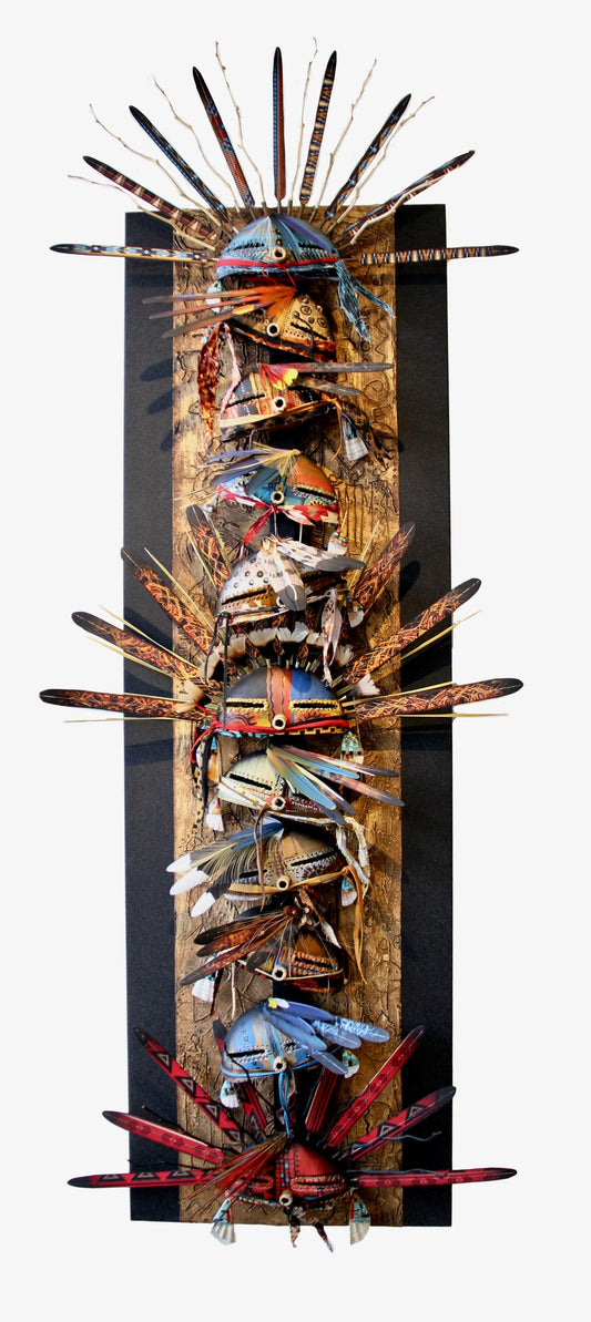 1/2 Kachina Panel-Sculpture-Robert Rivera-Sorrel Sky Gallery
