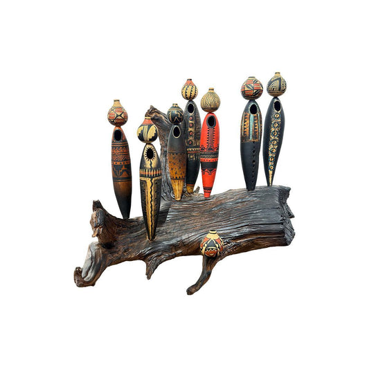 8 Pot Ladies Sculpture-Sculpture-Robert Rivera-Sorrel Sky Gallery