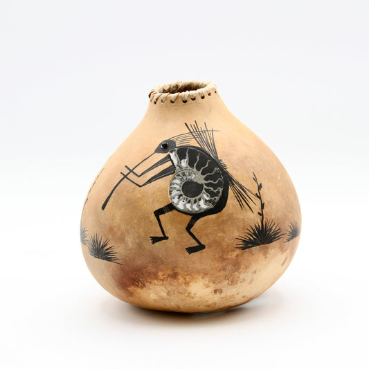 Ant People Gourd Bowl-Sculpture-Robert Rivera-Sorrel Sky Gallery