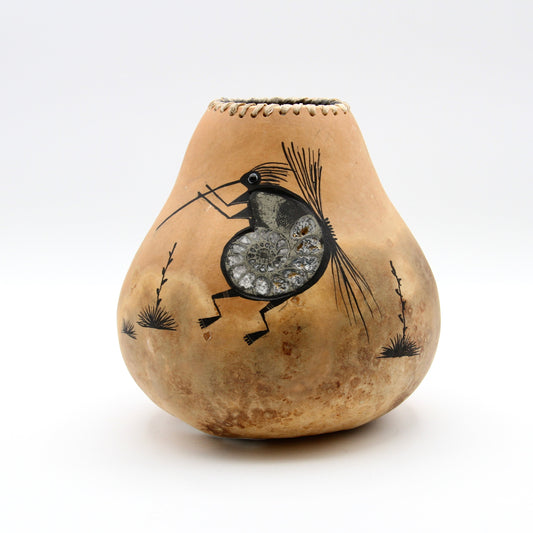 Ant Person Gourd Bowl-Sculpture-Robert Rivera-Sorrel Sky Gallery