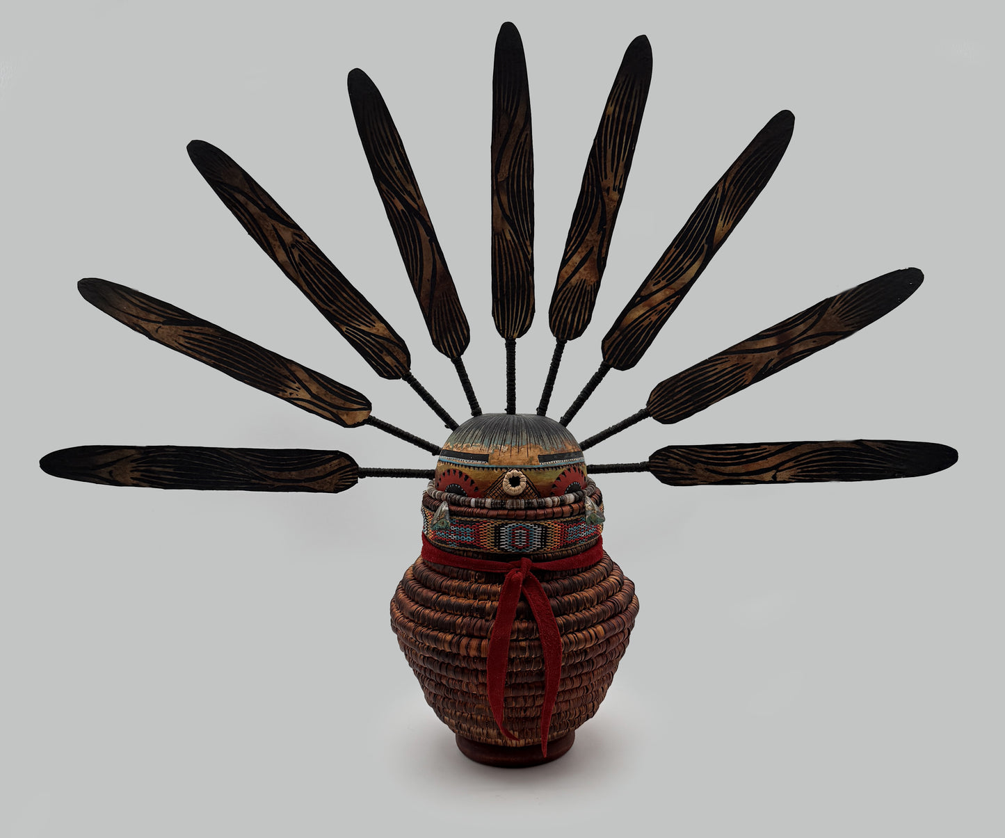 Basket Kachina-Sculpture-Robert Rivera-Sorrel Sky Gallery