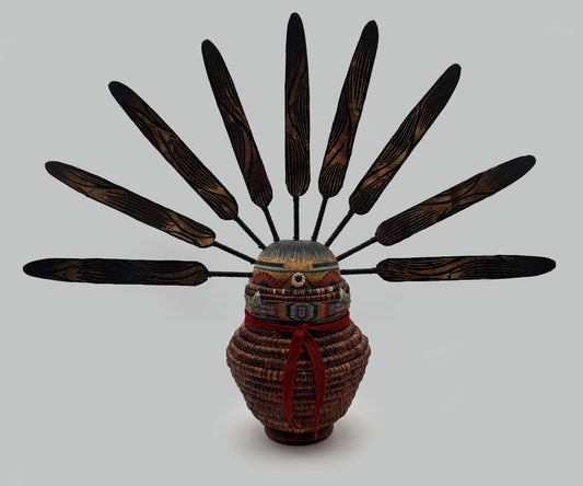 Basket Kachina-Sculpture-Robert Rivera-Sorrel Sky Gallery