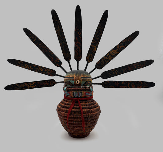 Basket Kachina-Sculpture-Robert Rivera-Sorrel Sky Gallery