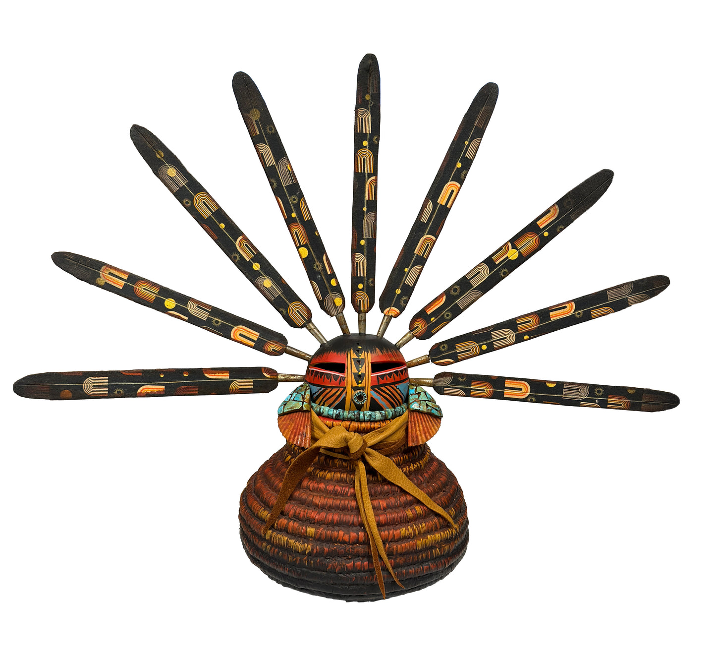 Basket Kachina-Sculpture-Robert Rivera-Sorrel Sky Gallery