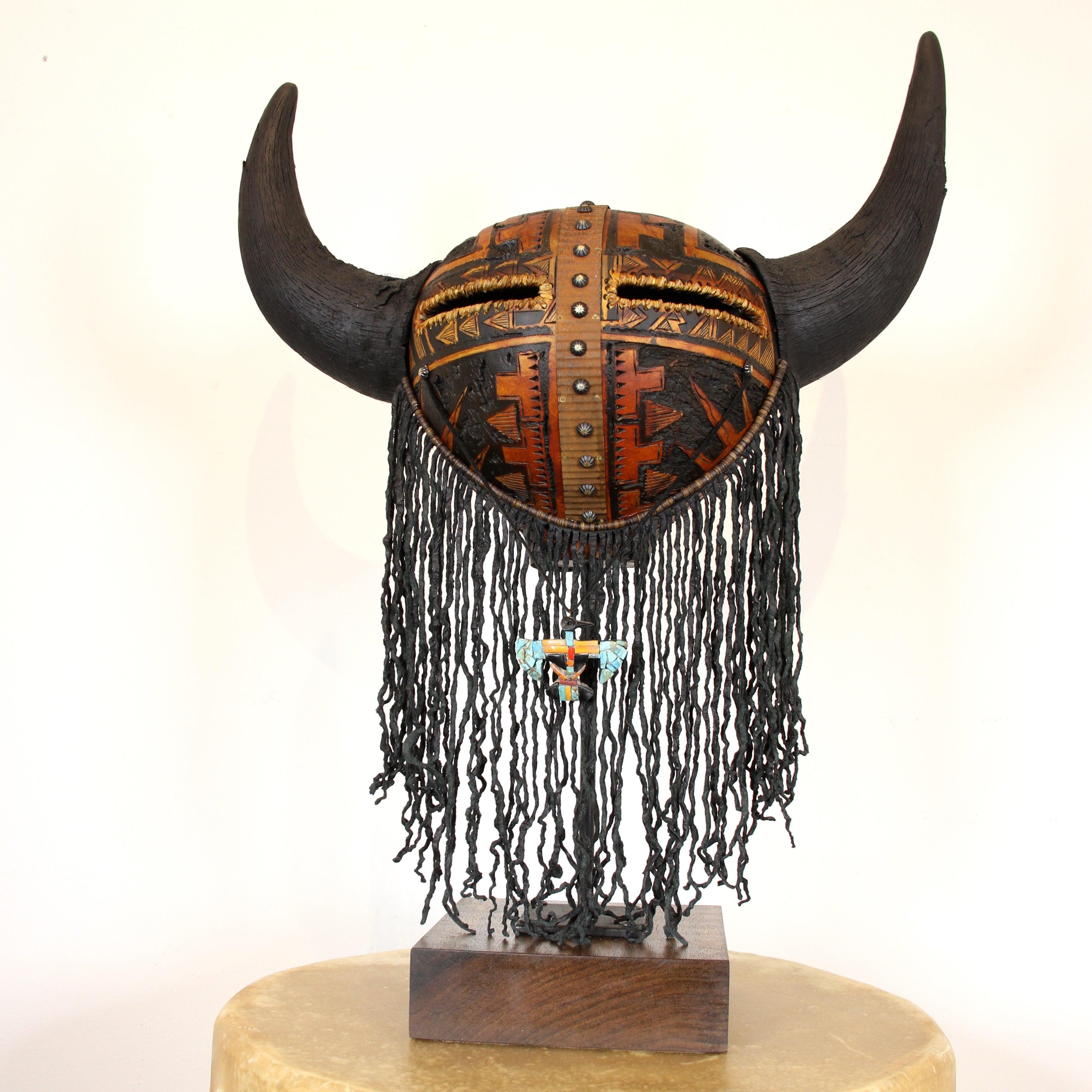 Buffalo Mask on Stand – Sorrel Sky Gallery