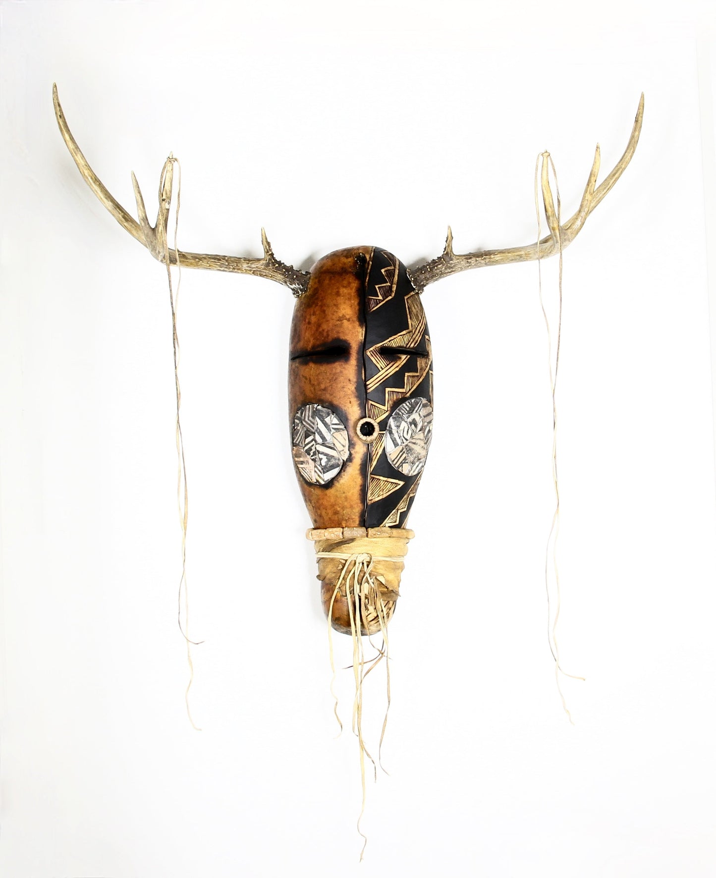 Deer Antler Mask-Sculpture-Robert Rivera-Sorrel Sky Gallery