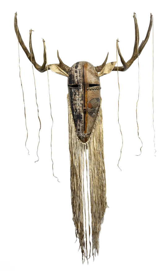 Deer Antler Mask-Sculpture-Robert Rivera-Sorrel Sky Gallery