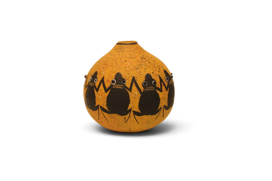 Frog Gourd Bowl-Sculpture-Robert Rivera-Sorrel Sky Gallery
