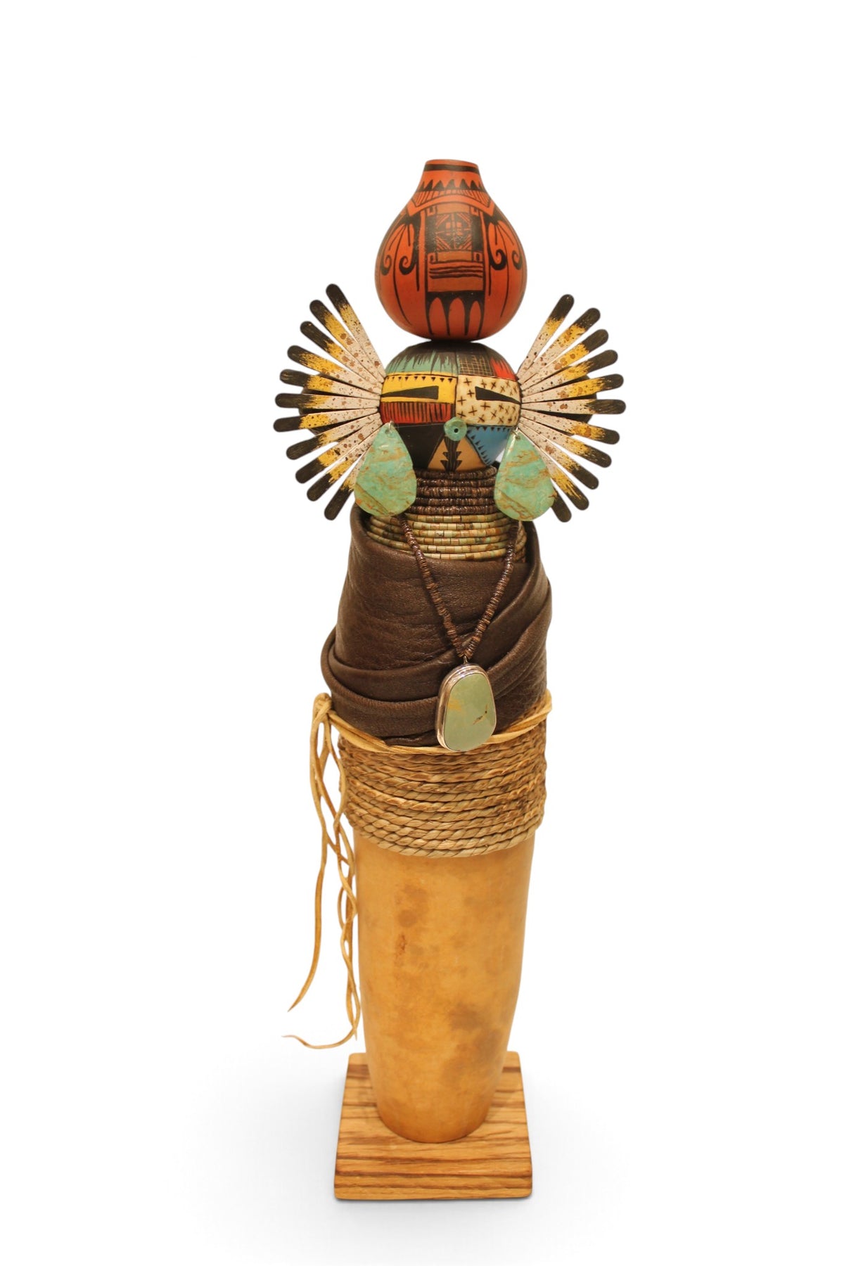 Lady with Painted Gourd Pot