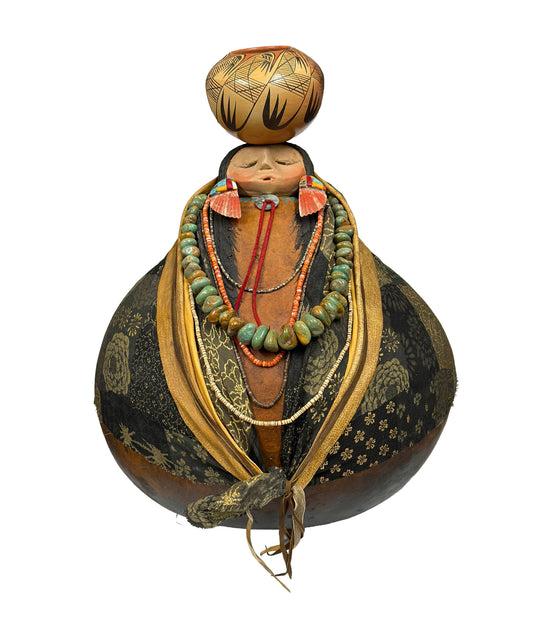 Large Hopi Pot Lady-Sculpture-Robert Rivera-Sorrel Sky Gallery