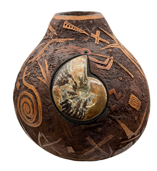 Large Kokopelli Bowl-Sculpture-Robert Rivera-Sorrel Sky Gallery