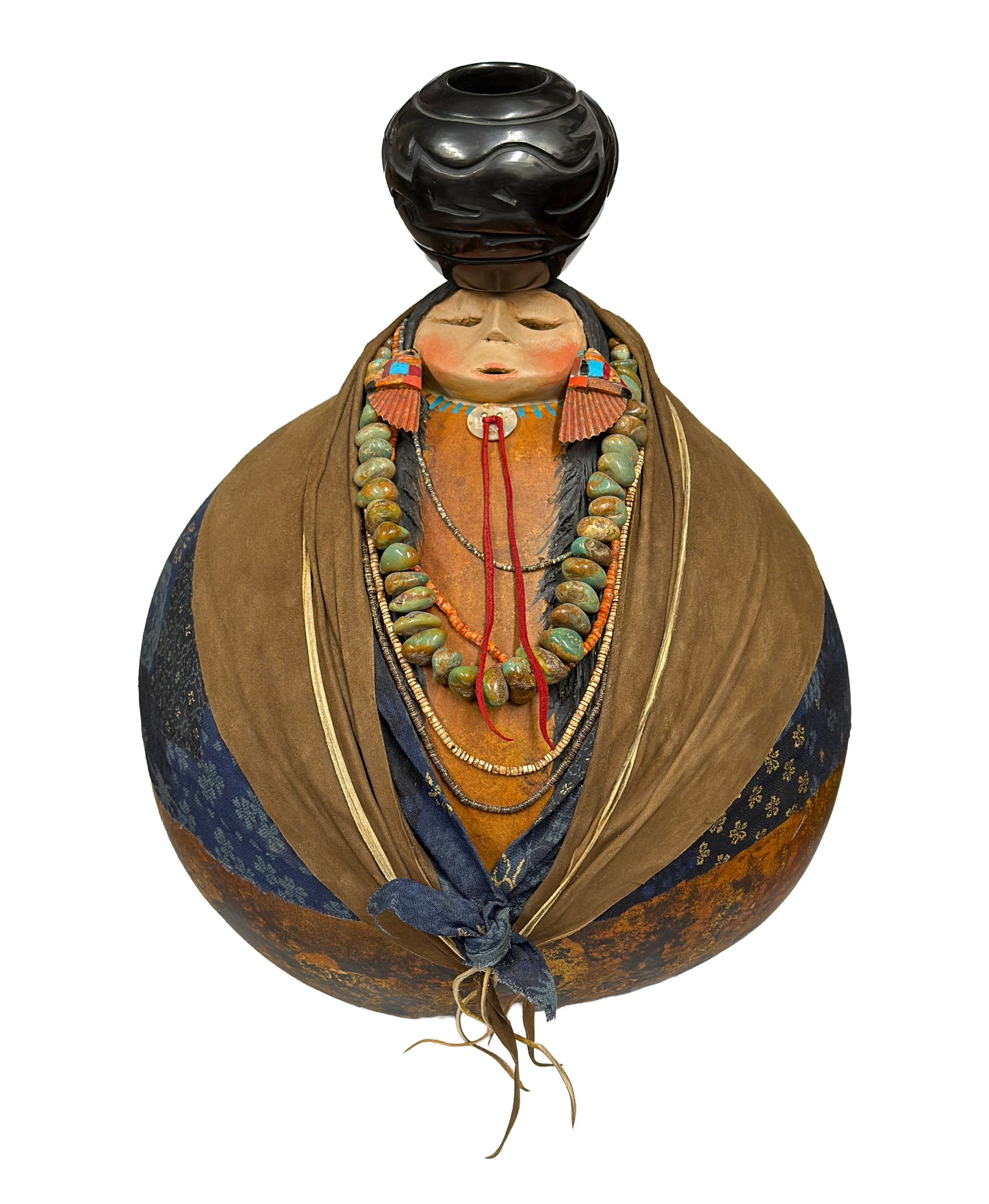 Large Santa Clara Pot Lady-Sculpture-Robert Rivera-Sorrel Sky Gallery