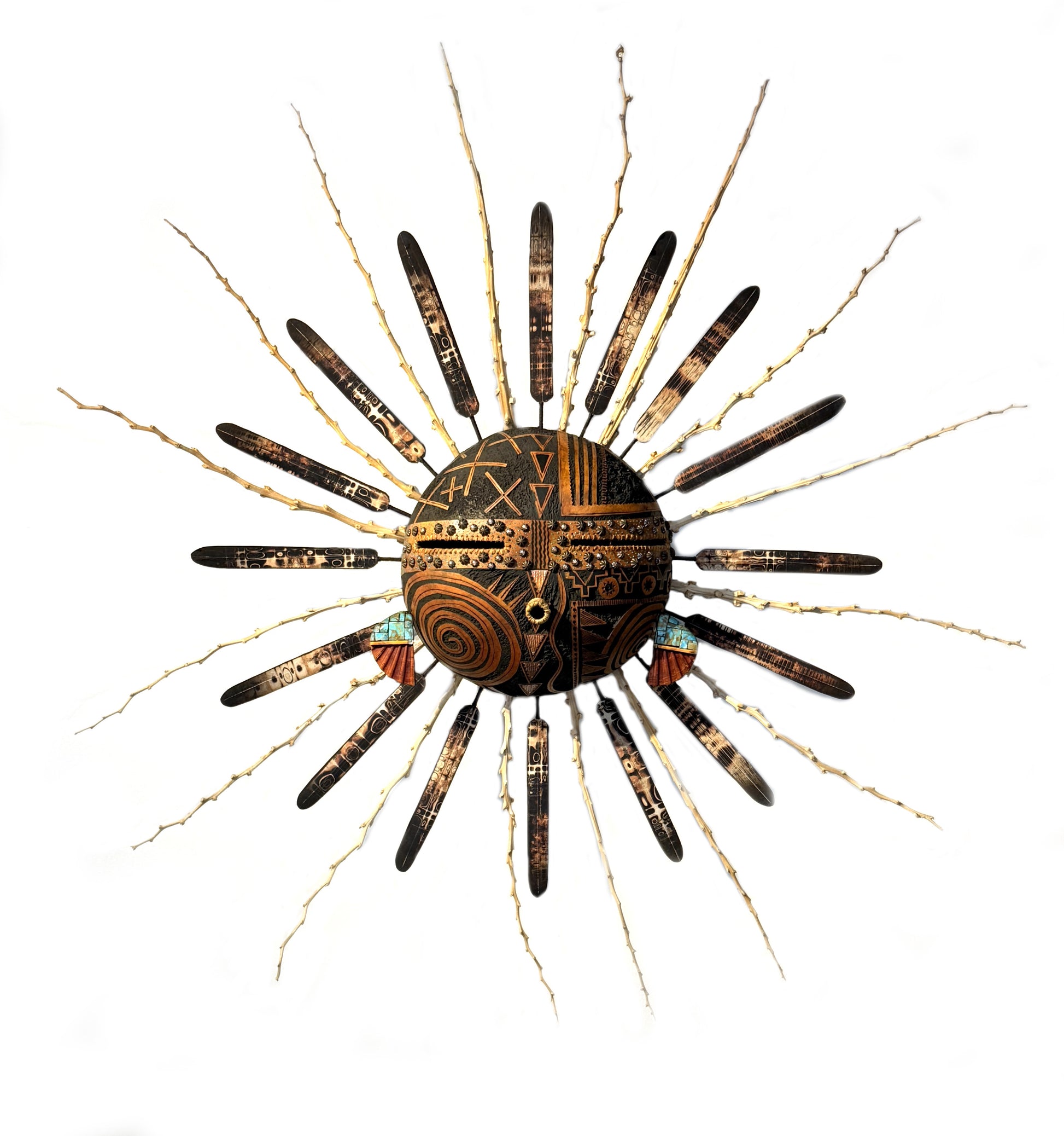 Large Sun Kachina Mask-Sculpture-Robert Rivera-Sorrel Sky Gallery