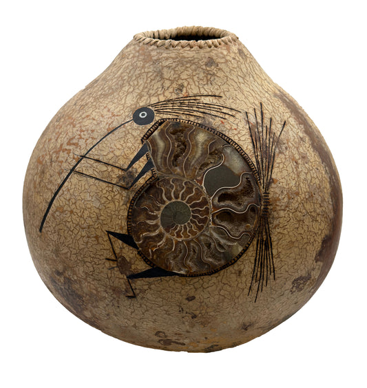 Natural Kokopelli Bowl-Sculpture-Robert Rivera-Sorrel Sky Gallery