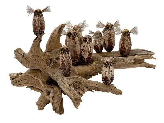 Owl Sculpture-Sculpture-Robert Rivera-Sorrel Sky Gallery