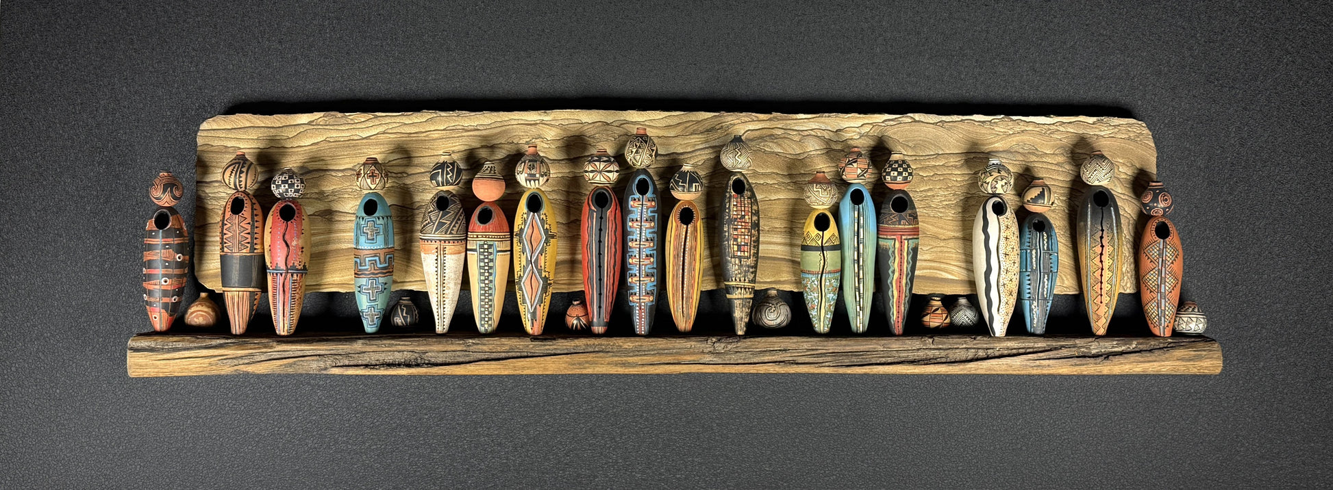 Panel with Pot Ladies-Sculpture-Robert Rivera-Sorrel Sky Gallery