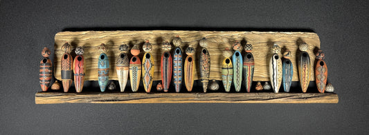 Panel with Pot Ladies-Sculpture-Robert Rivera-Sorrel Sky Gallery
