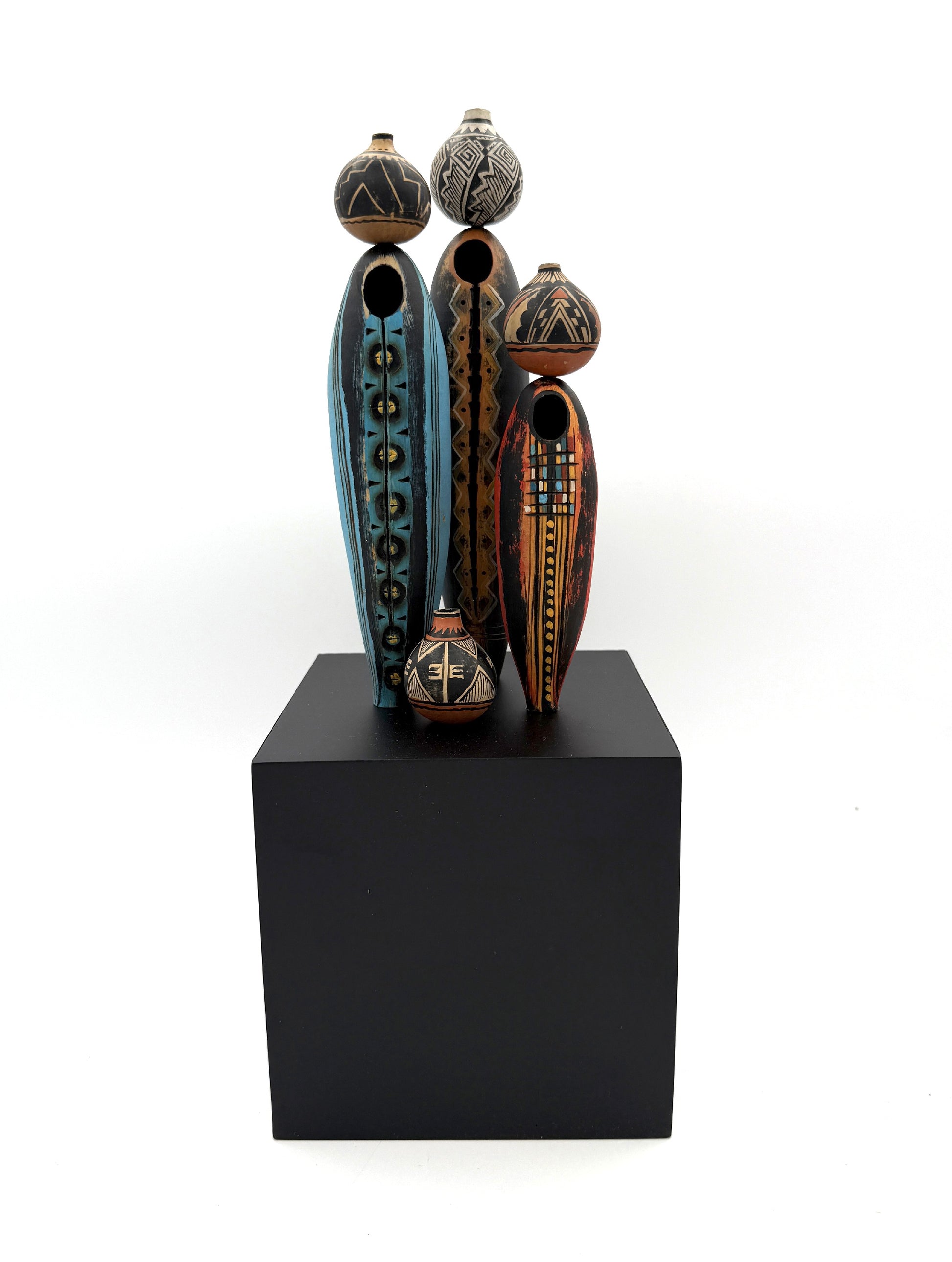 Pot Ladies Wall Piece-Sculpture-Robert Rivera-Sorrel Sky Gallery