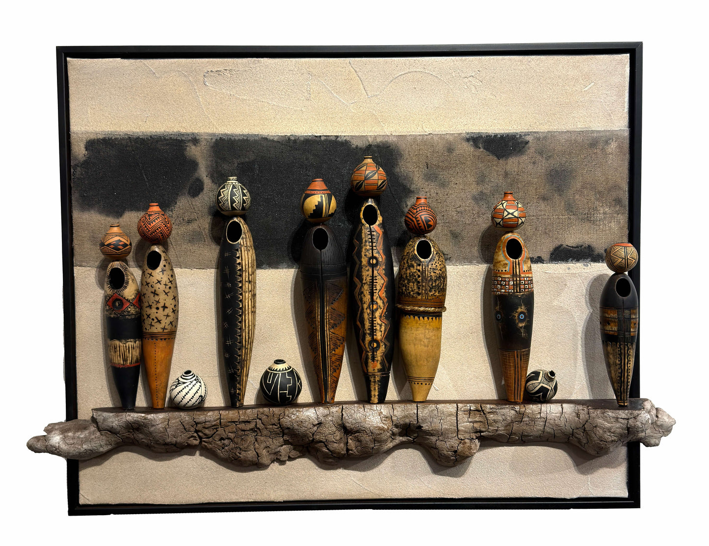 Pot Lady on Canvas-Sculpture-Robert Rivera-Sorrel Sky Gallery