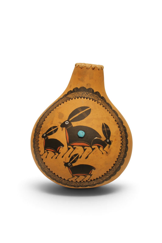Rabbit Gourd Bowl-Sculpture-Robert Rivera-Sorrel Sky Gallery