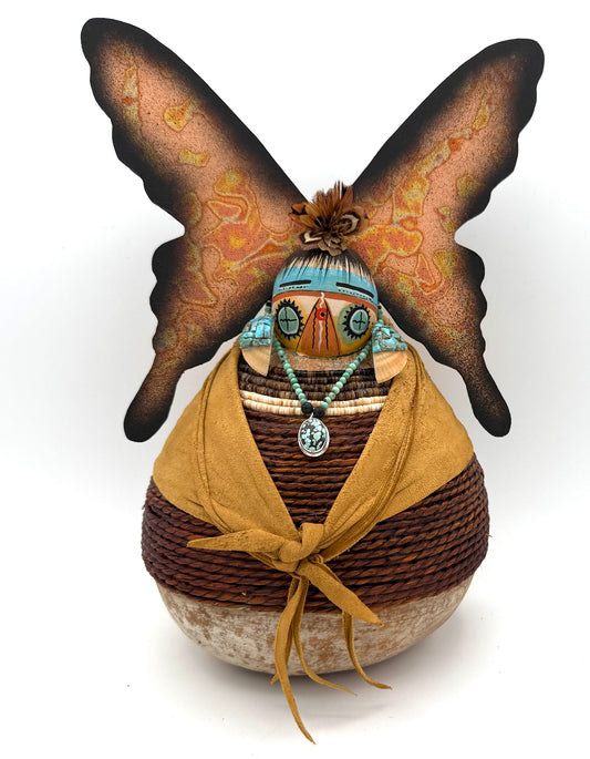 Small Butterfly Maiden-Sculpture-Robert Rivera-Sorrel Sky Gallery