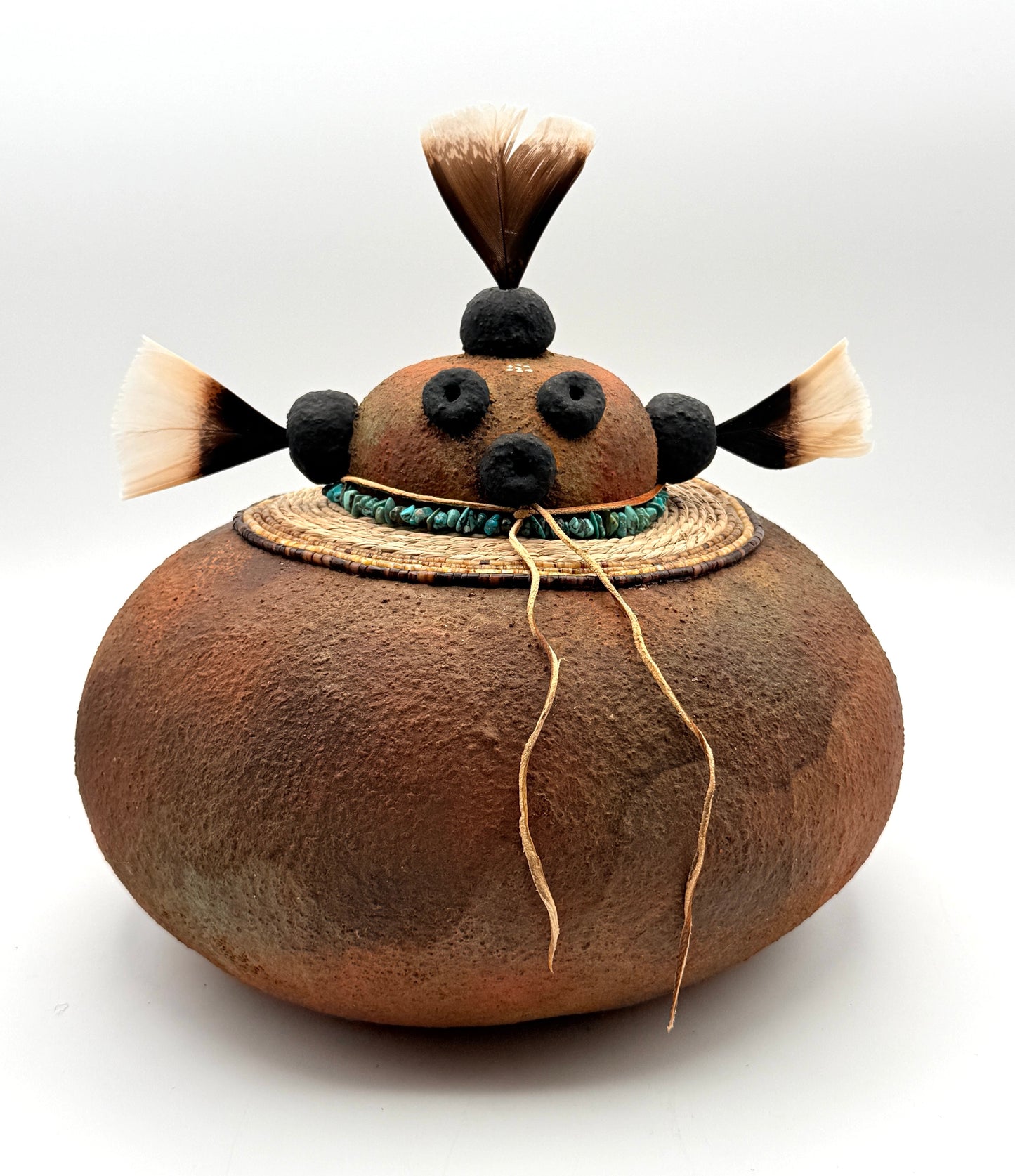 Squat Mudhead-Sculpture-Robert Rivera-Sorrel Sky Gallery