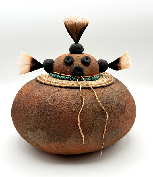 Squat Mudhead-Sculpture-Robert Rivera-Sorrel Sky Gallery