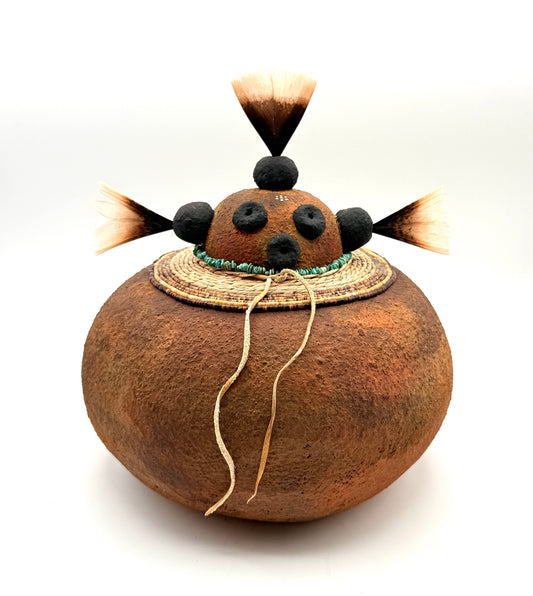 Squat Mudhead-Sculpture-Robert Rivera-Sorrel Sky Gallery