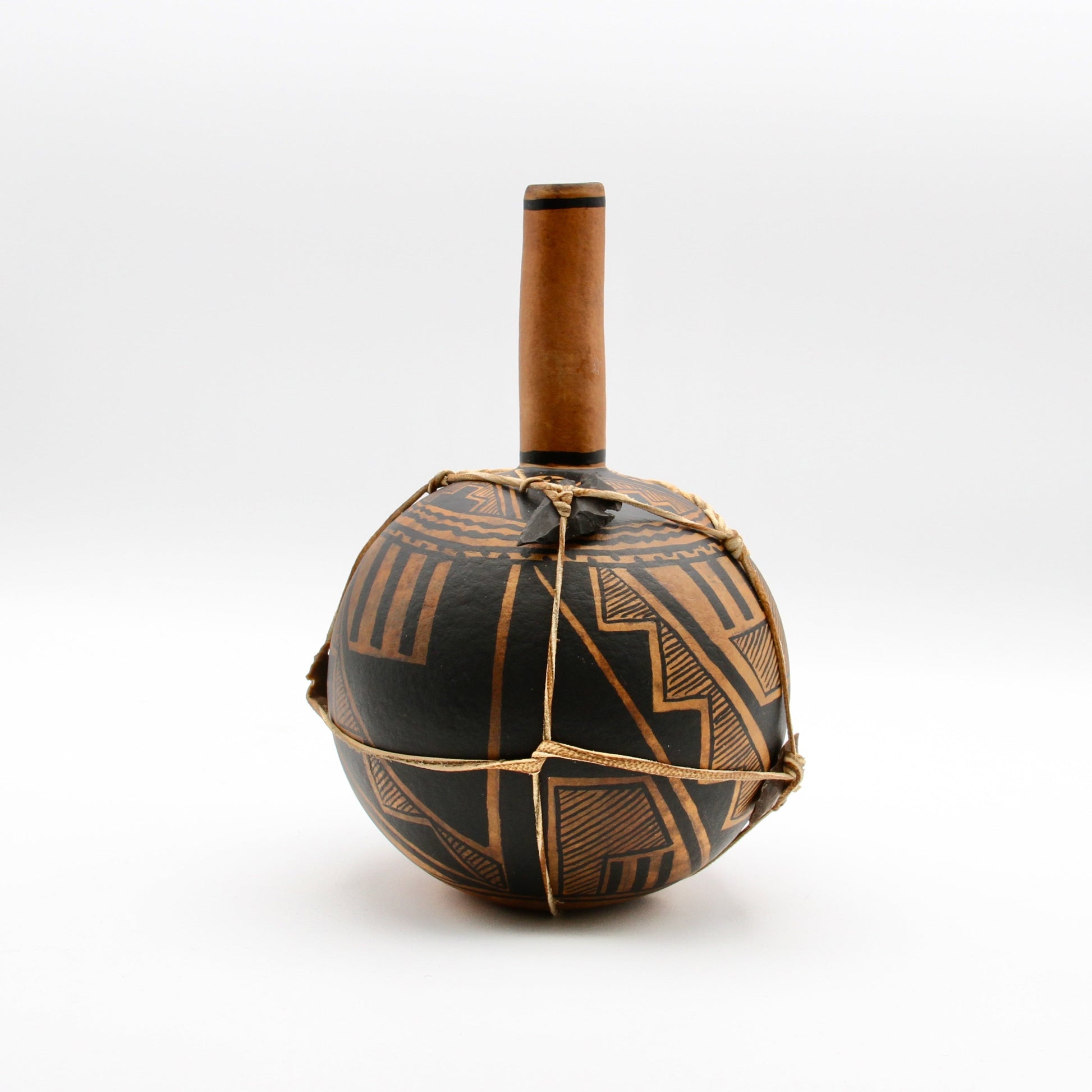 Tan Anasazi Gourd Vessel-Sculpture-Robert Rivera-Sorrel Sky Gallery