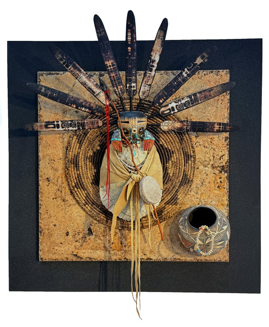 Turtle Warrior Panel-Sculpture-Robert Rivera-Sorrel Sky Gallery