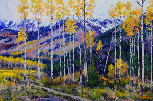 Aspen Highlands First Snow-Painting-Roberto Ugalde-Sorrel Sky Gallery