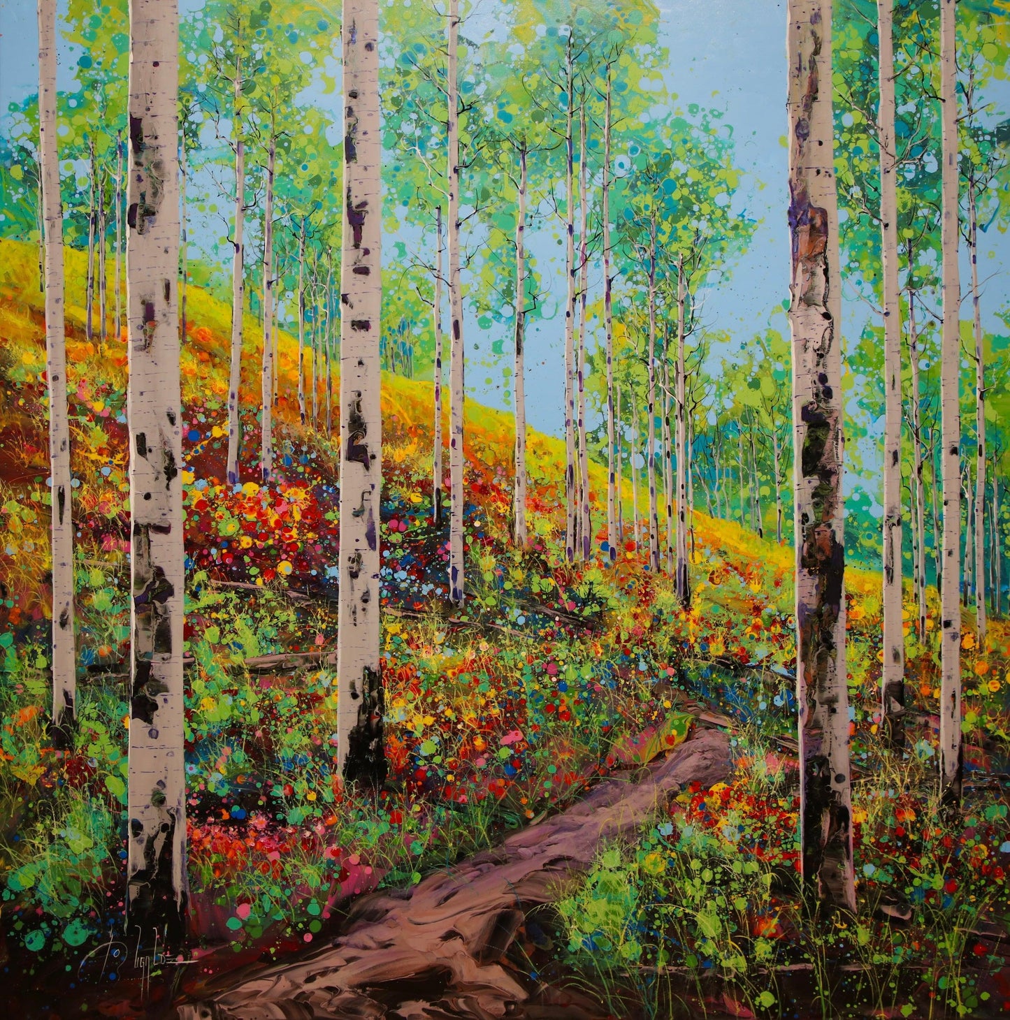 Aspen Wildflowers-Painting-Roberto Ugalde-Sorrel Sky Gallery