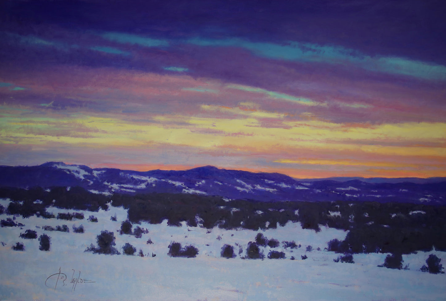 Dusk over Chama-Painting-Roberto Ugalde-Sorrel Sky Gallery