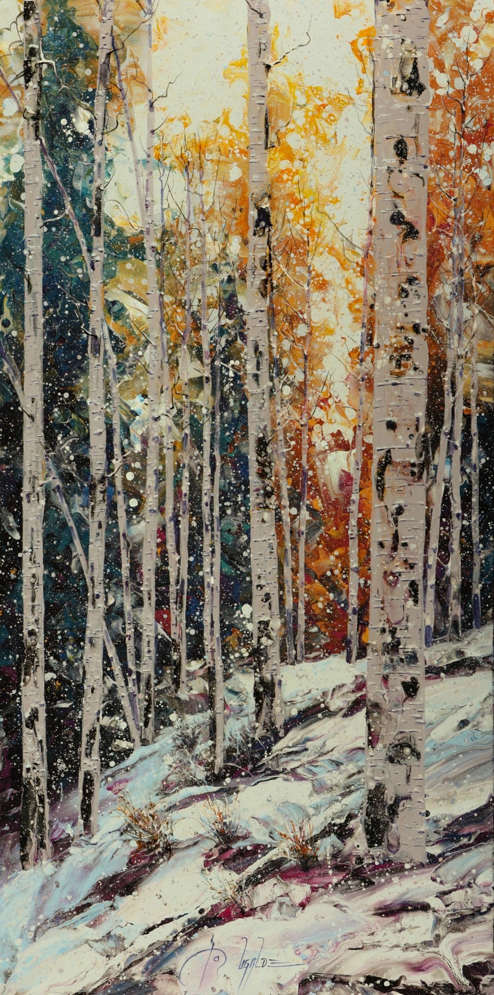 Early Snow-Painting-Roberto Ugalde-Sorrel Sky Gallery