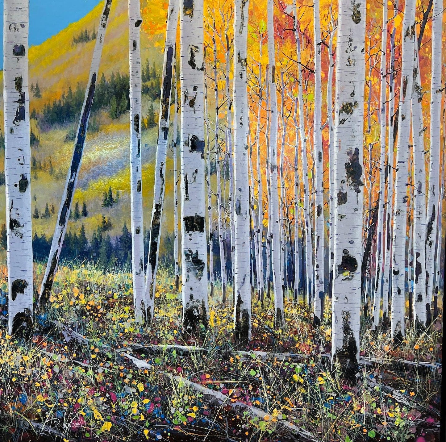 Maroon Bells Splendor-Painting-Roberto Ugalde-Sorrel Sky Gallery