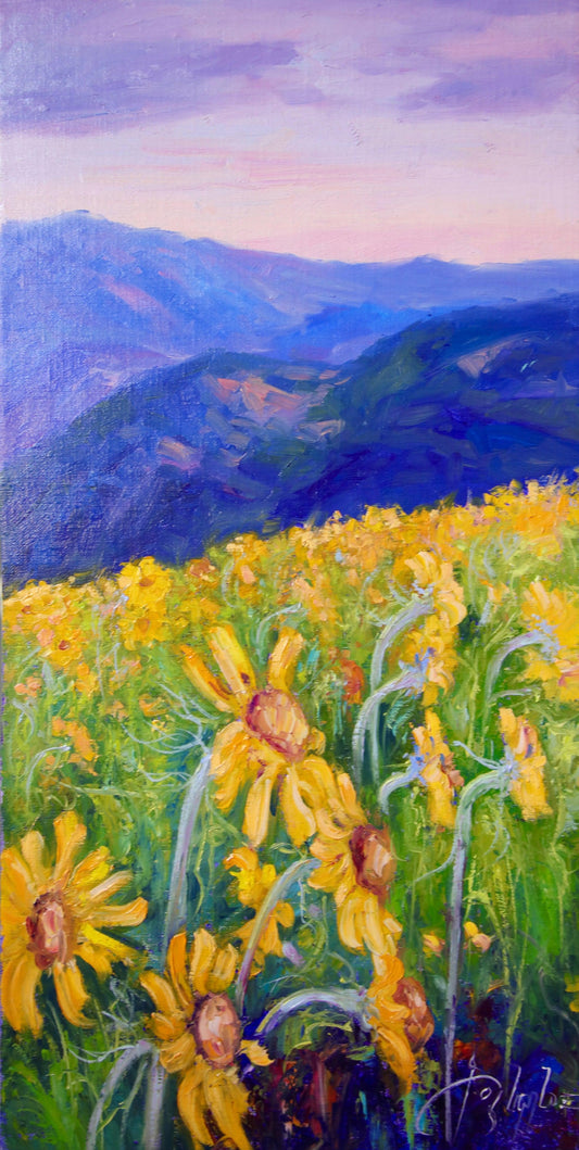 Mountain Blossoms-Painting-Roberto Ugalde-Sorrel Sky Gallery