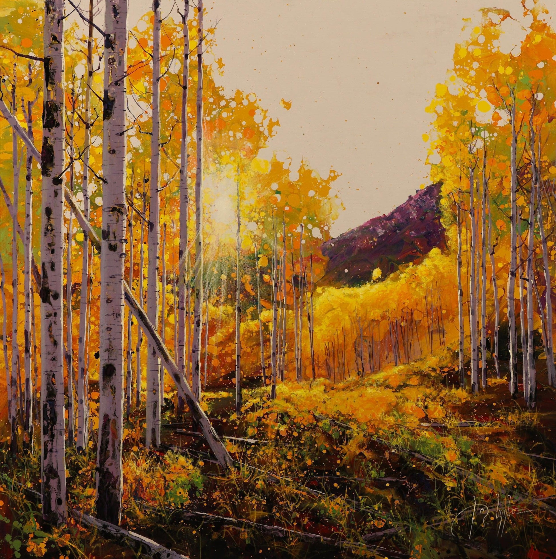 Mountain Sunset-Painting-Roberto Ugalde-Sorrel Sky Gallery