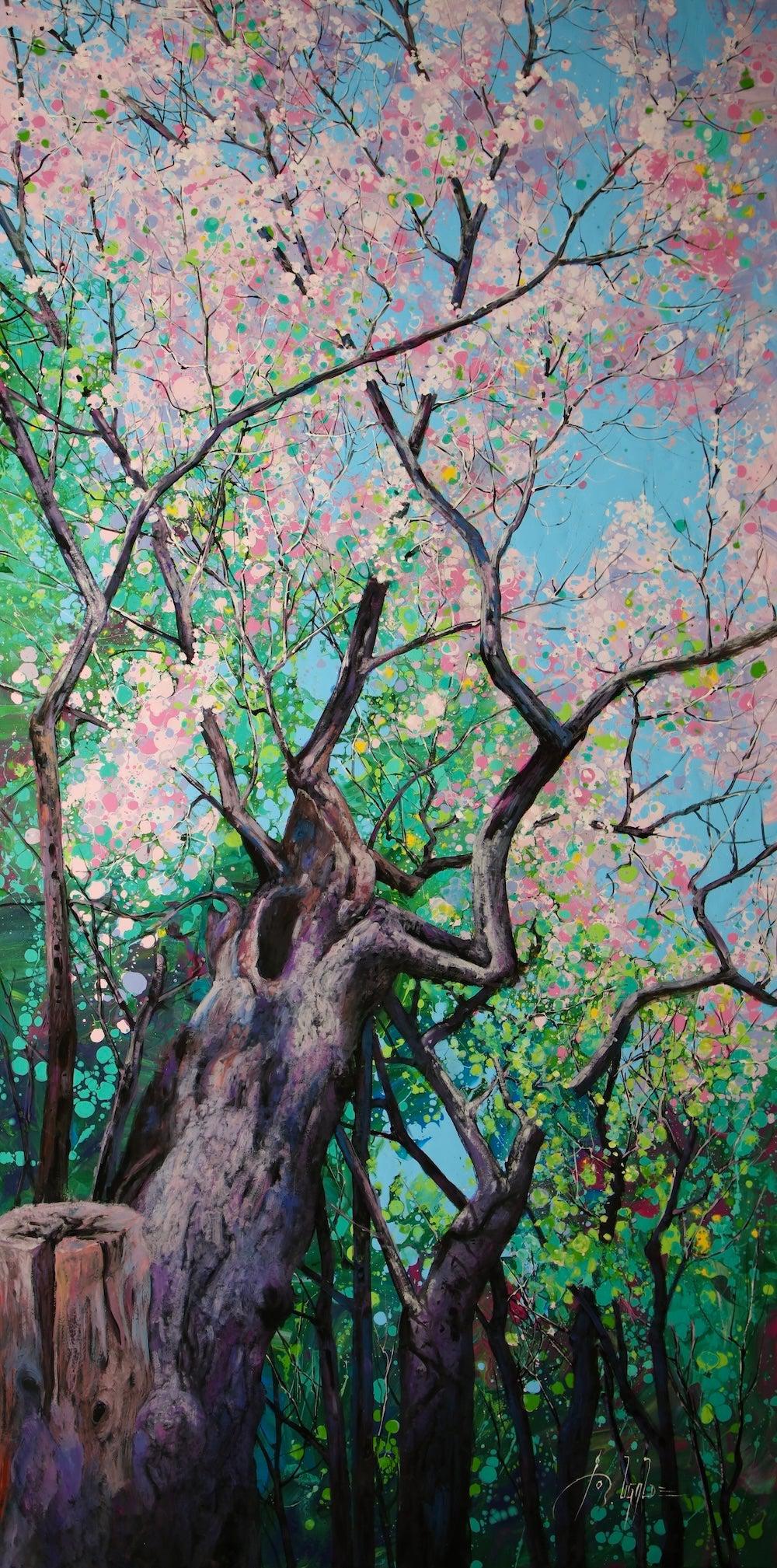 Old Cherry Tree-Painting-Roberto Ugalde-Sorrel Sky Gallery