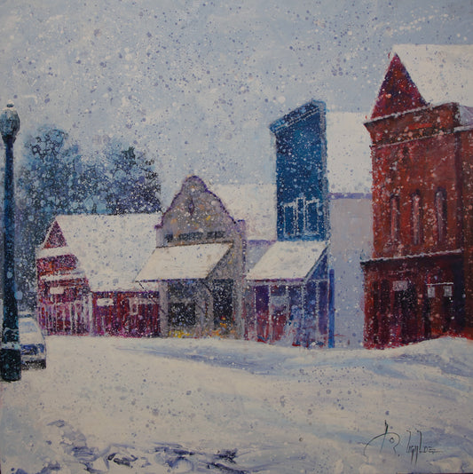 Snow Storm, Crested Butte-Painting-Roberto Ugalde-Sorrel Sky Gallery