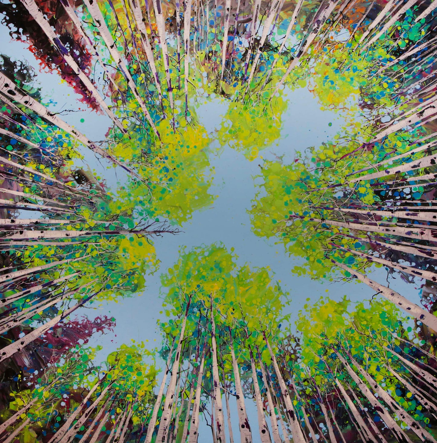 Summer Upward-Painting-Roberto Ugalde-Sorrel Sky Gallery