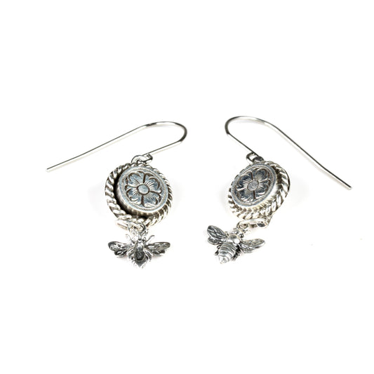 Bee Dangle Earrings-Jewelry-Shane Hendren-Sorrel Sky Gallery