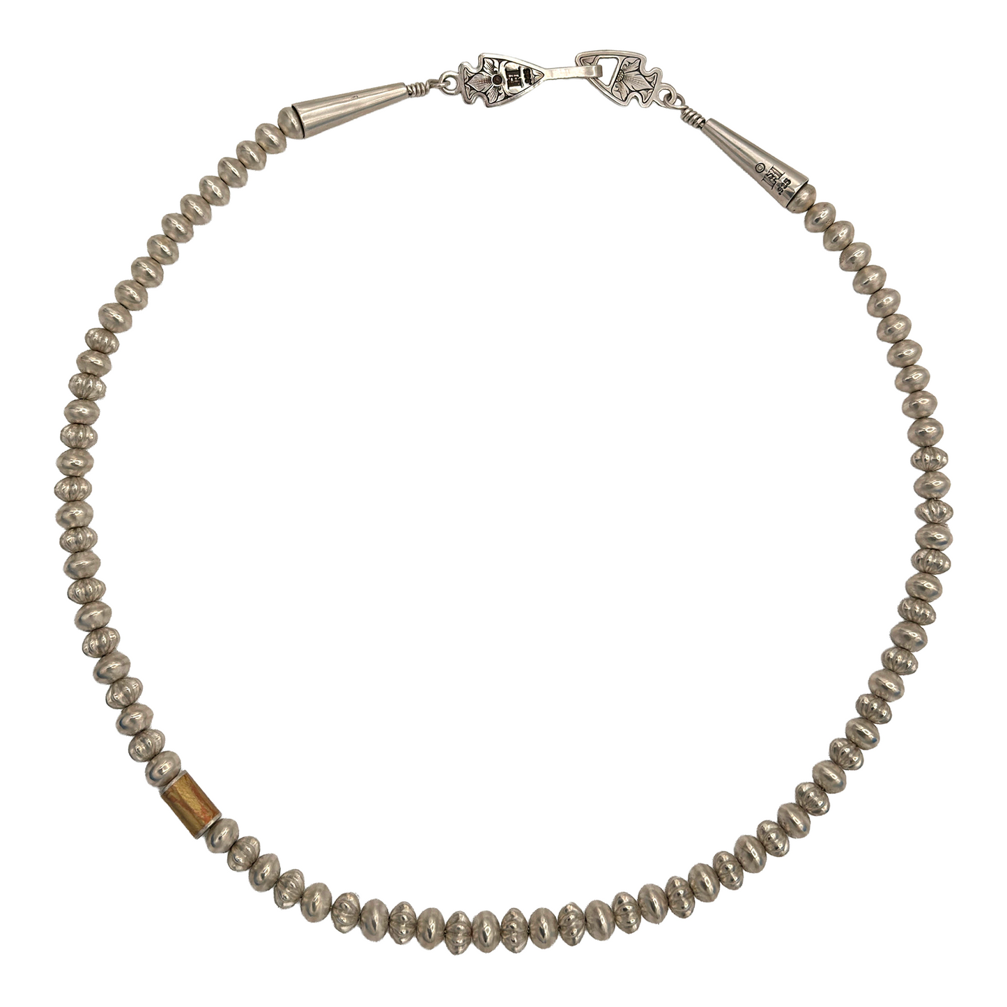 Sliver Beads Mokume-gane Necklace