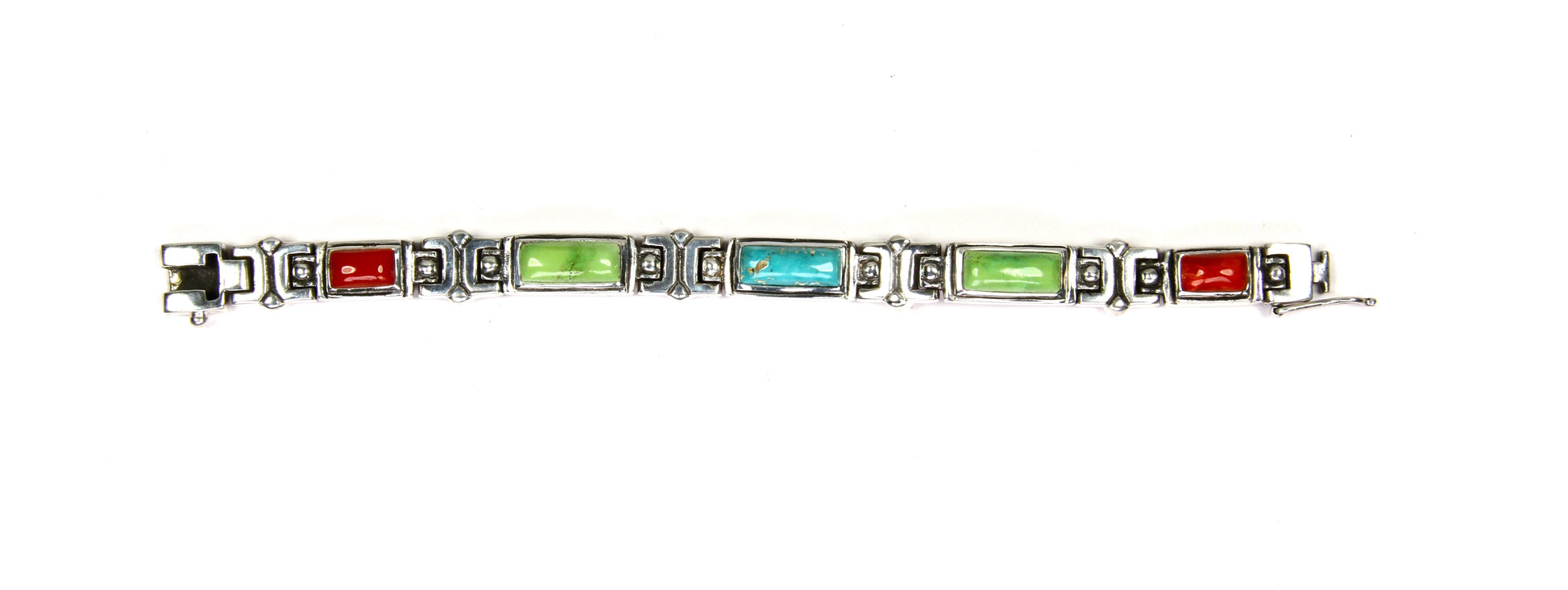 Multi Stone Link Bracelet-Jewelry-Shreve Saville-Sorrel Sky Gallery