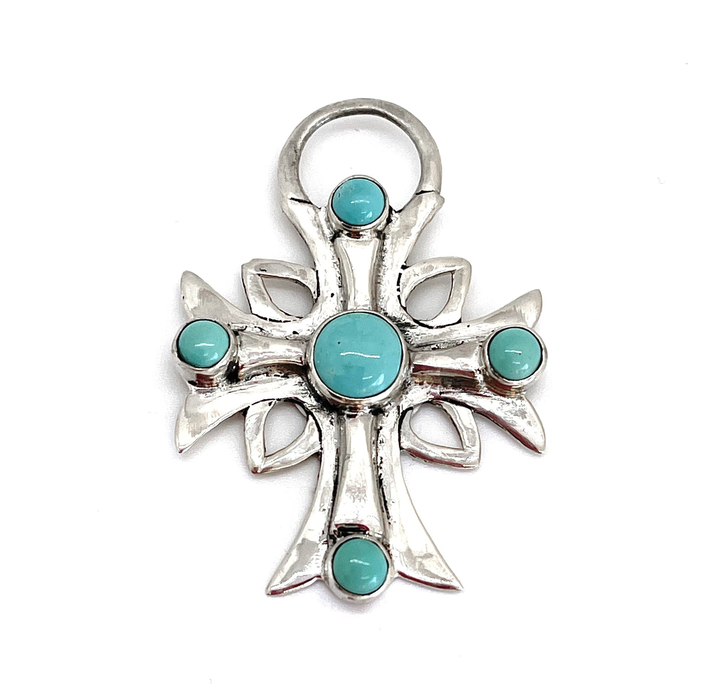 Natural Royston Cross Pendant-Jewelry-Shreve Saville-Sorrel Sky Gallery