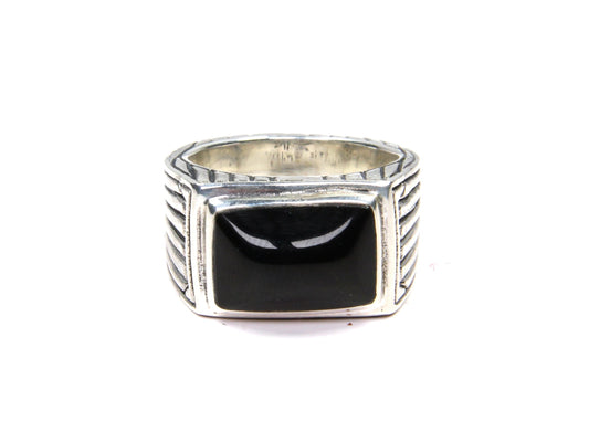 Obsidian Ring-Jewelry-Shreve Saville-Sorrel Sky Gallery